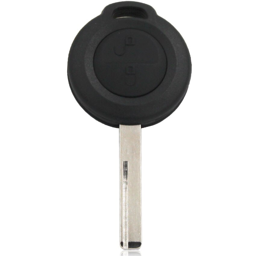 Recambio de 2 botones para mando a distancia de coche, carcasa para Mitsubishi Colt Warior Carisma Spacestar con cuchilla sin cortar,