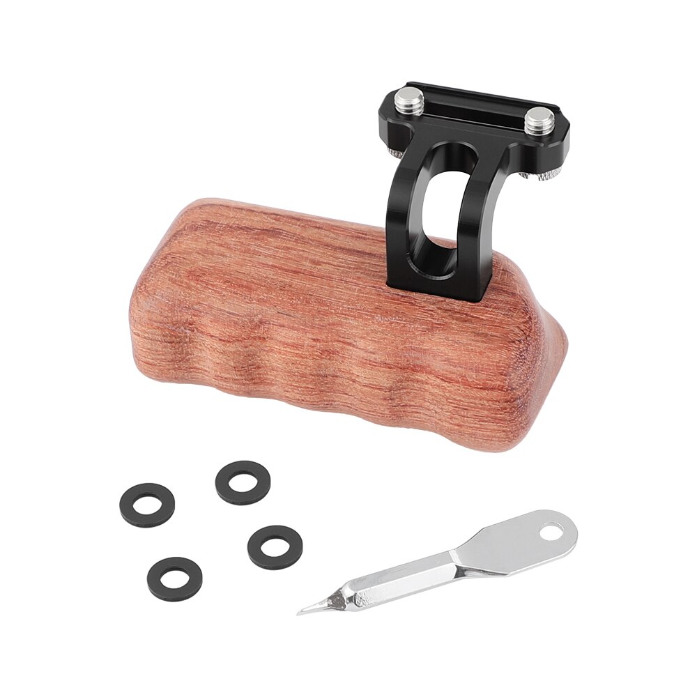 HDRiG Reversible Wooden Handle Grip Wood Hand Grip Medium Size With 1/4"-20 Screws(Left Side)