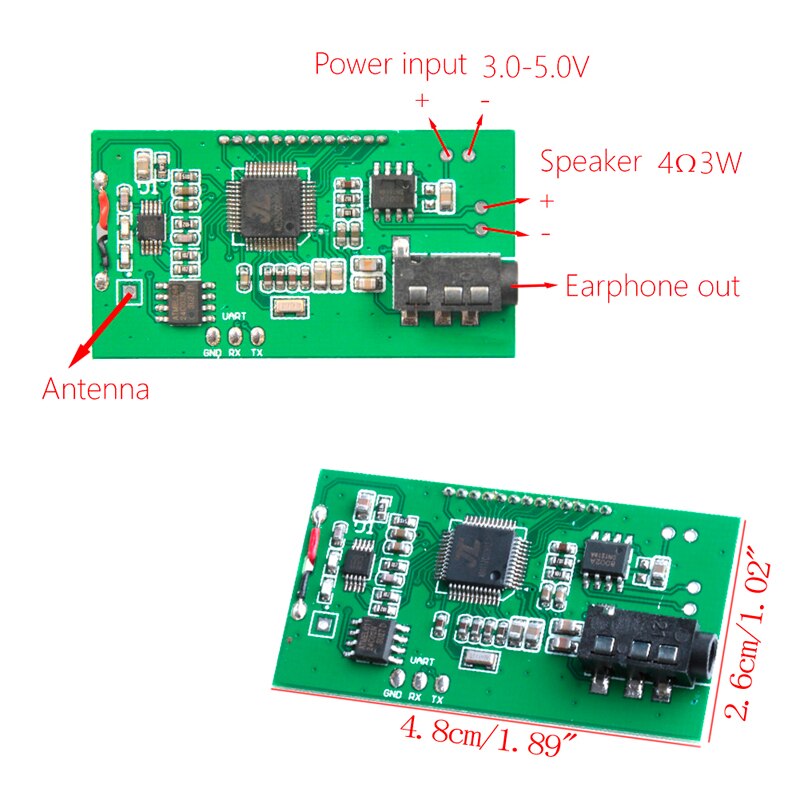 Hottest 87-108MHz DSP &amp; PLL Digital Wireless Microphone Stereo Audio FM Receiver Module