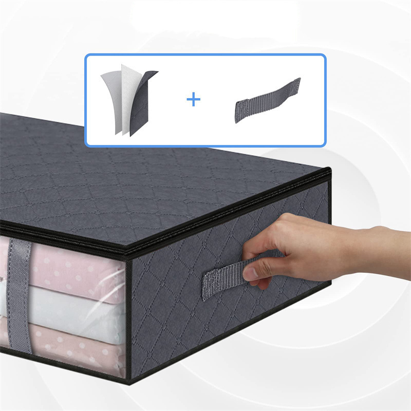 Cajas de almacenamiento para almacenamiento de ropa, bolsas de almacenamiento plegables, almacenamiento debajo de la cama para organizar ropa, edredones para dormitorio, armario y dormitorio
