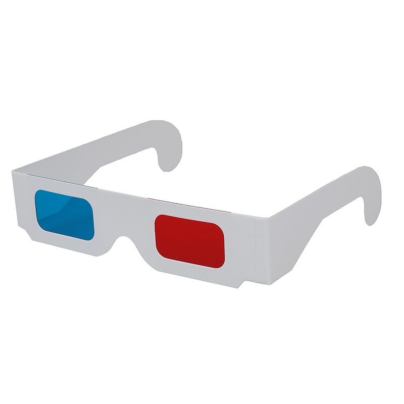 10 Pairs of Red/Cyan Cardboard 3D Glasses: Default Title
