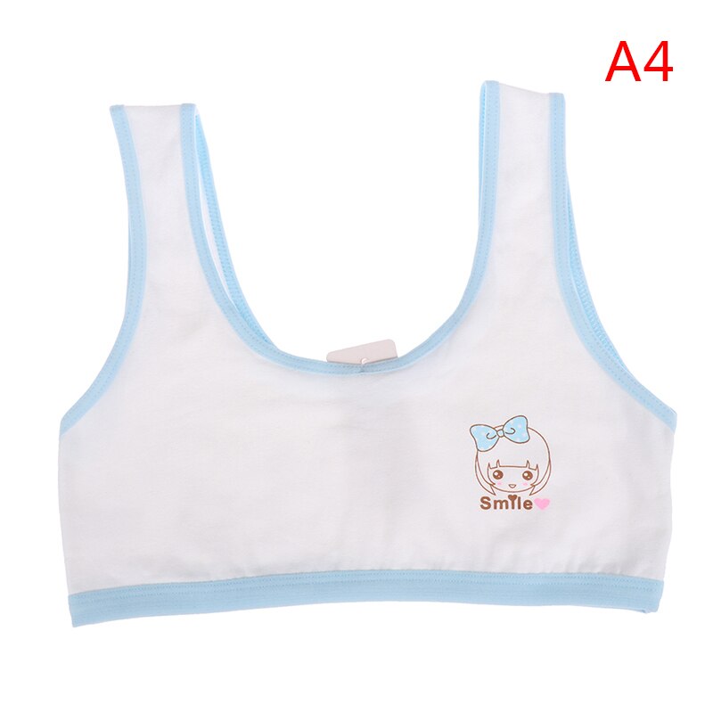 Sujetador de entrenamiento de verano para niña, ropa interior con cabeza de gato, para pubertad, para joven, lencería para pubertad, 1 unidad: 4