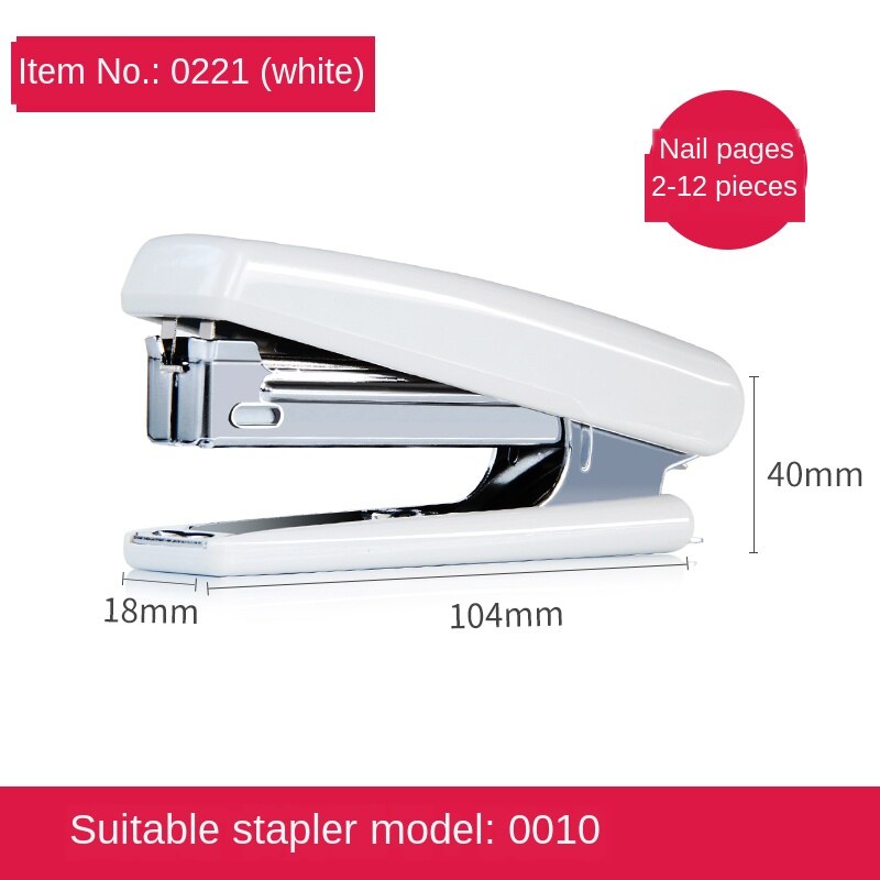 Stapler Basic Stapler Mini Small Stapler Staple Supplies Office Stationery: White