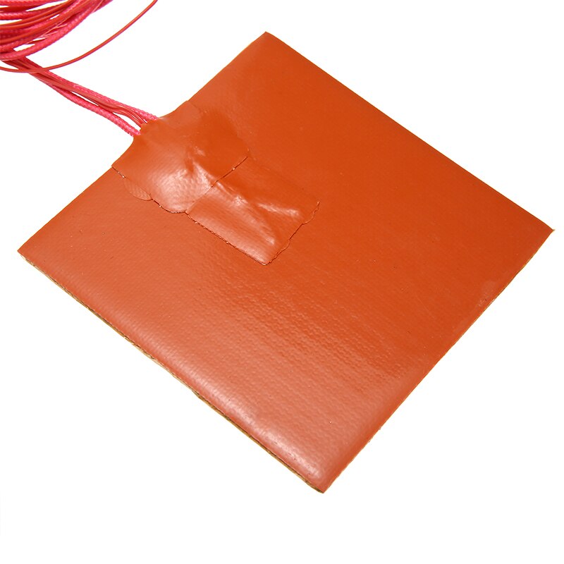 12V 50W Engine Oil Tank Silicone Heater Pad Universal Fuel Tank Water Tank Rubber Electric Heating Pads 10*10cm