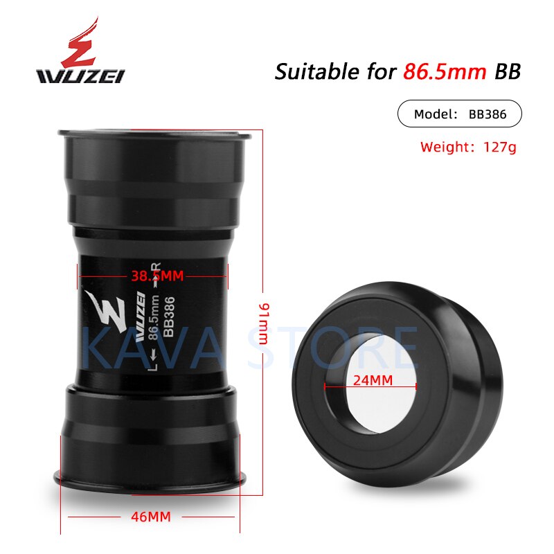 Support de pédalier fileté pour vtt SRAM, BB30 BB386 BB91 PF30 DUB 24/29mm, BB 68/73mm: BB386