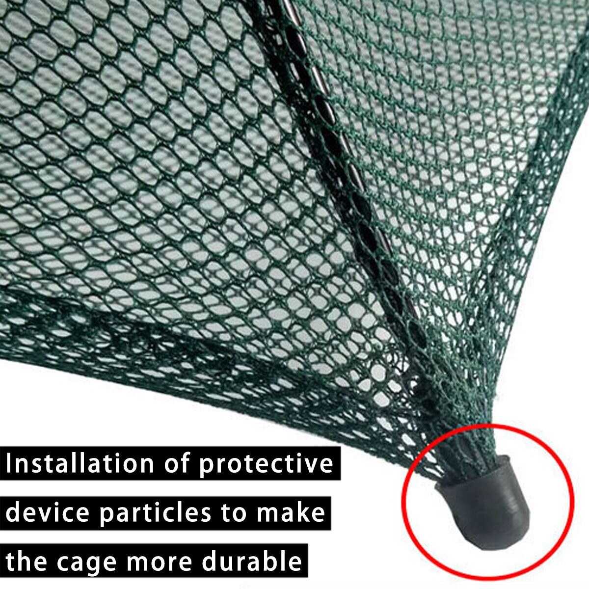 Verstärktes automatisches fischernetz mit 4-8 löchern, garnelenkäfig, faltbare fischfalle aus nylon, wurfnetz, faltbares fischernetz für den außenbereich