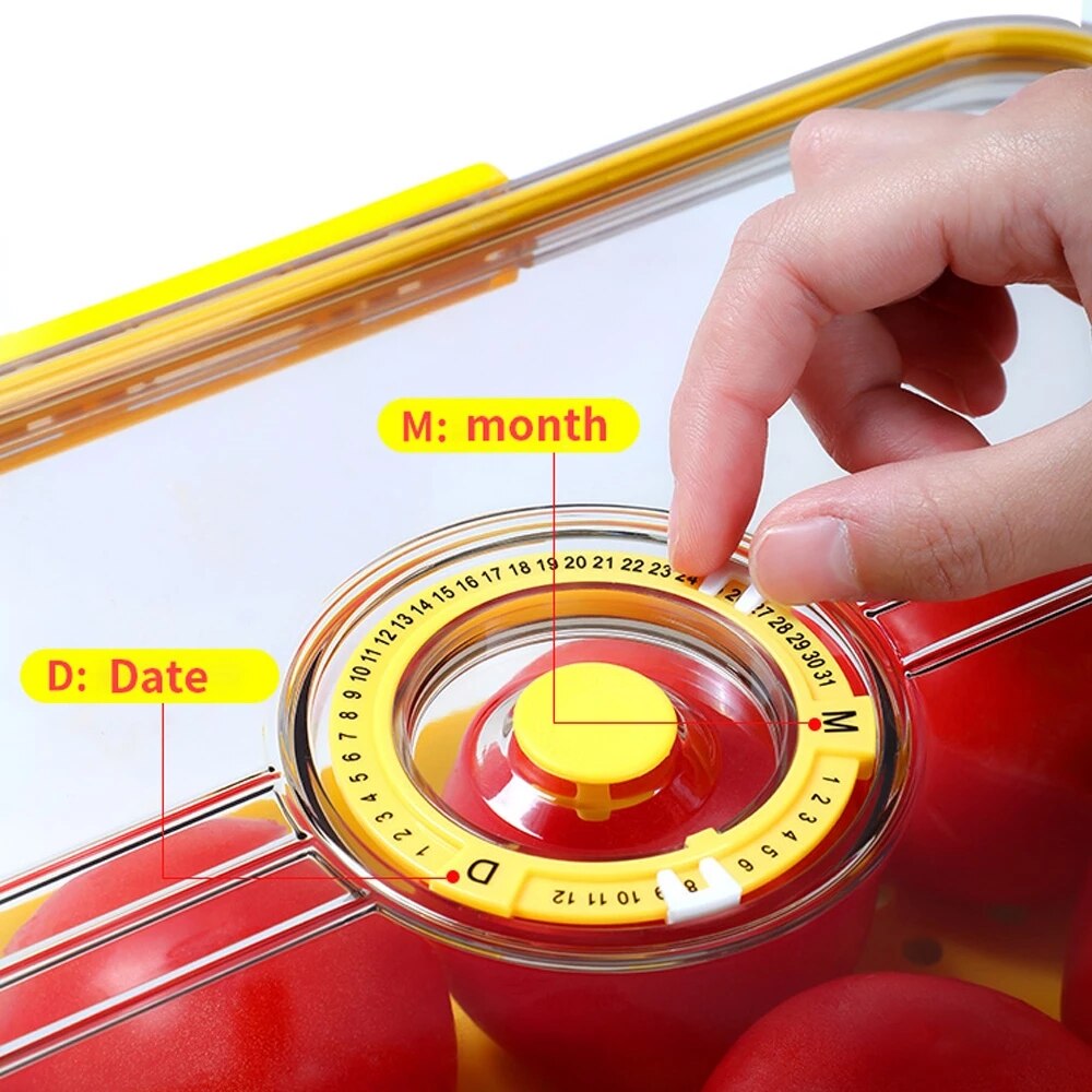 Refrigerator Storage Box Pet Plastic Transparent Thickened Frozen Drain Fresh-keeping Box Special Finishing For Refrigerator