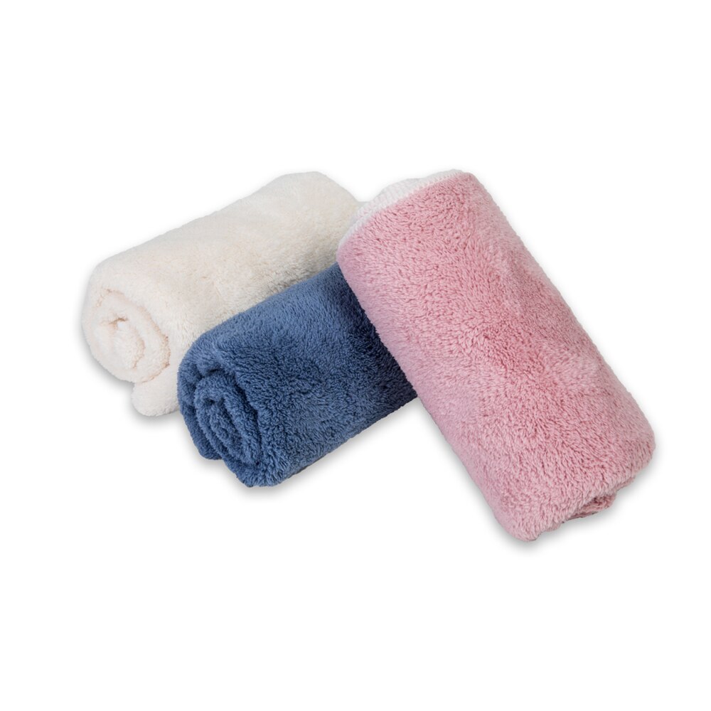 Face towel super soft and super absorbent not easy to fade skin-friendly 100% coral fleece material 35 × 75cm 6 packs