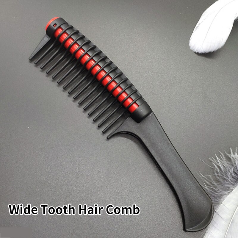 Wide Tooth Hair Loss Reduction Roller Comb Barber Anti Static Detangling Combs Hairdressing Tool