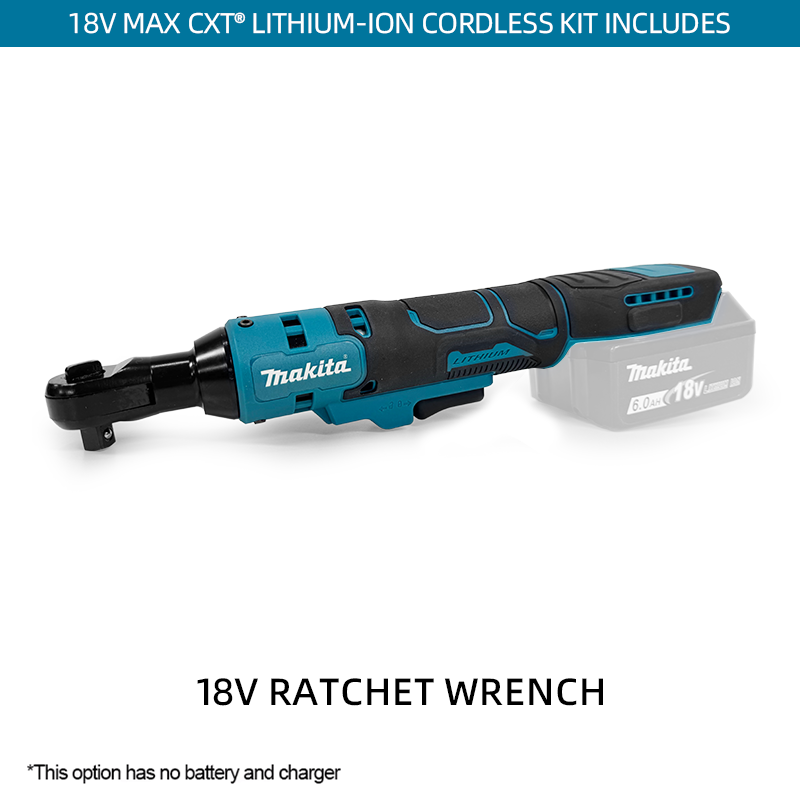 Makita 10MM/13MM Brushless Ratchet Right Angle Wrench Cordless Driver Variable Speed Power Wrench LED 18V Power Tools: black