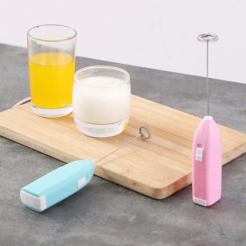Elektryczny trzepaczka do jajek Spieniacz do mleka do kawy Kuchnia domowa Mini blender do kawy ze stali nierdzewnej i herbaty