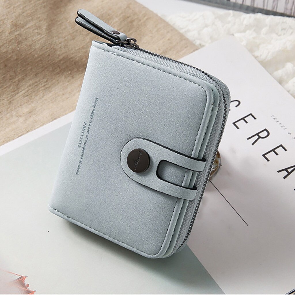 Kobiety portfele małe świeże retro dwa krotnie wielu karty studenta monety portafoglio donna portfel damski porte monnaie femme 2019