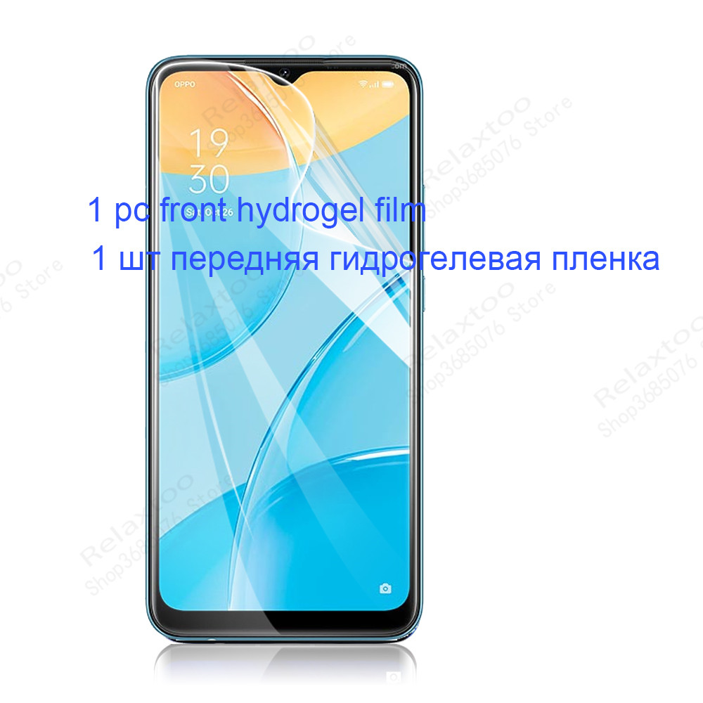 appo a15s hydrogel film front back screen protectors for oppo a15s a15 s a 15s 15a 6.52&#39;&#39; protective film oppoa15s camera glass: only front film / for oppo a15s