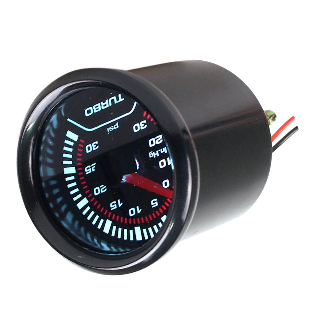 Digital Car Turbo LED Gauge Boost 12" -30~30psi Auto Car Turbo Meter 12V
