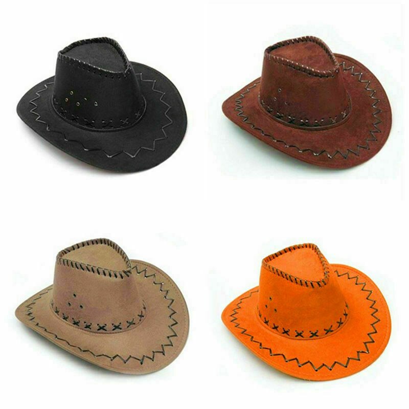 Menn kvinner vestlig cowboy cowgirl hatt retro panama solhatt krympe lokk