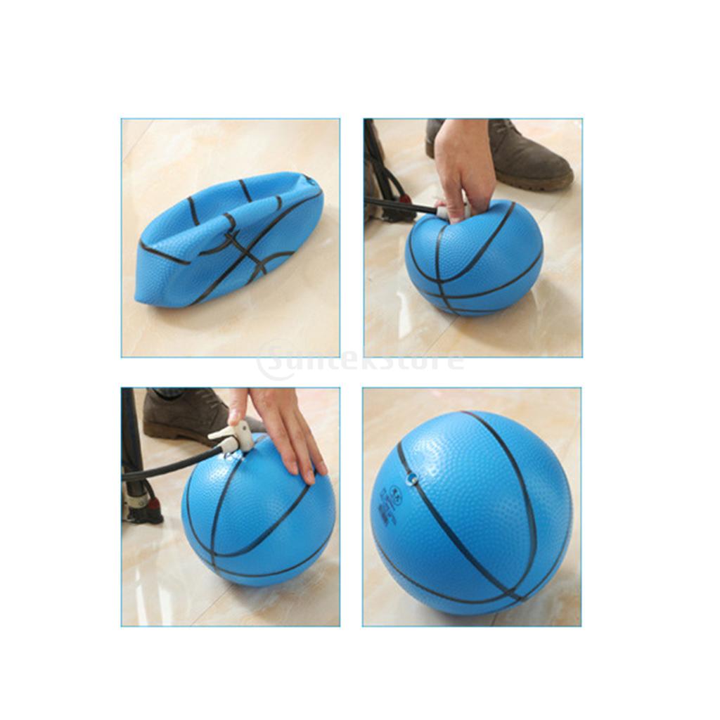 2X pallacanestro piccola Mini pallacanestro carina per bambini palla tenuta in mano morbida e rimbalzante, regalo Mini palla da 6 &quot;per bambini (blu, verde,)