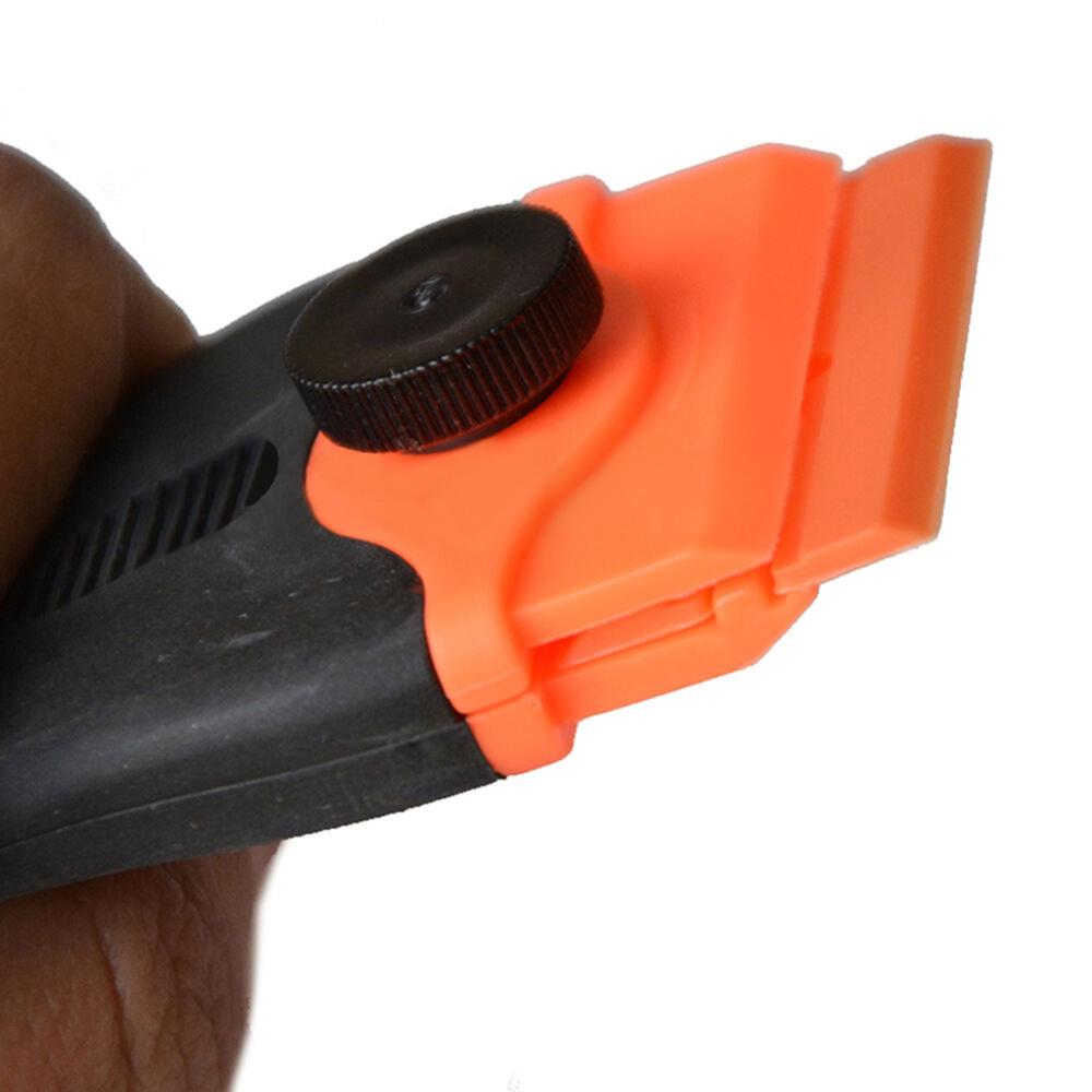 Rasqueta de vinilo para coche con espátula limpiacristales con fieltro, escurridor de agua para envolver película con cuchilla de goma, herramientas de envoltura