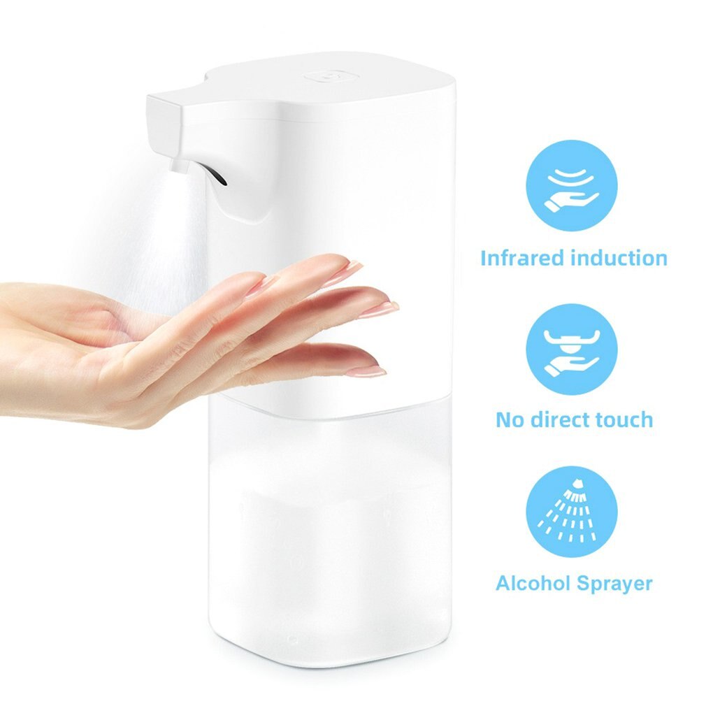 Automatische Alcohol Dispenser Intelligente Sensor Touchless Spuit Machine 350Ml Infrarood Inductie Zeepdispenser Voor Badkamer