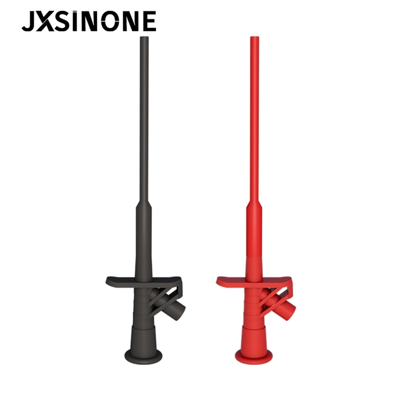 JXSINONE P5004 2PCS Insulated Quick Test Hook Clip High Voltage Flexible Testing Probe