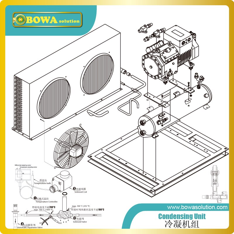 1-1/8” semi-hermetic recipricating compressor discharge and suction shutofff valve with oval flange connections is quck & easy