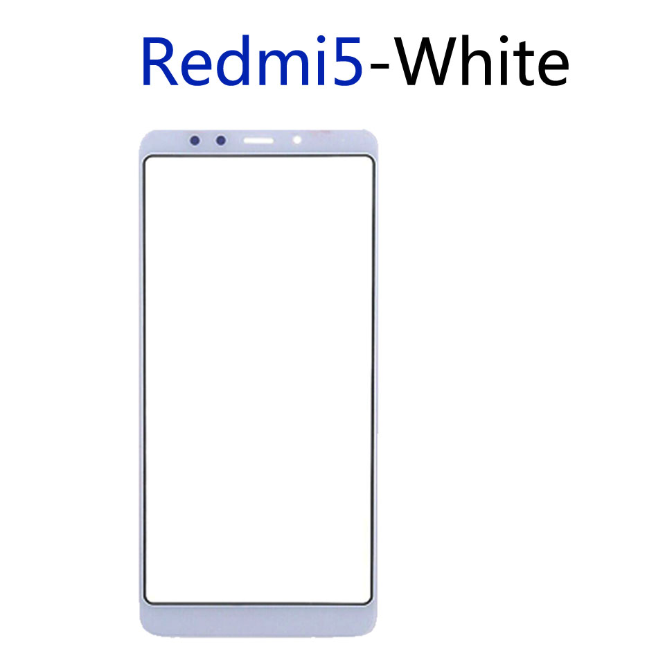 Redmi5 Voorpaneel Voor Xiaomi Redmi 5 Redmi5 Touch Screen Voorpaneel Glas Lens Outer Glas Voor Redmi 5 Plus 5 Plus: 5-White-No tool