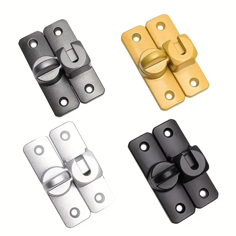 Aluminum Alloy Flip Gate Latch Lock for Outdoor Wooden Fence / Swing Heavy Duty Aluminum Alloy Door Latch No-Punch Door Bolt