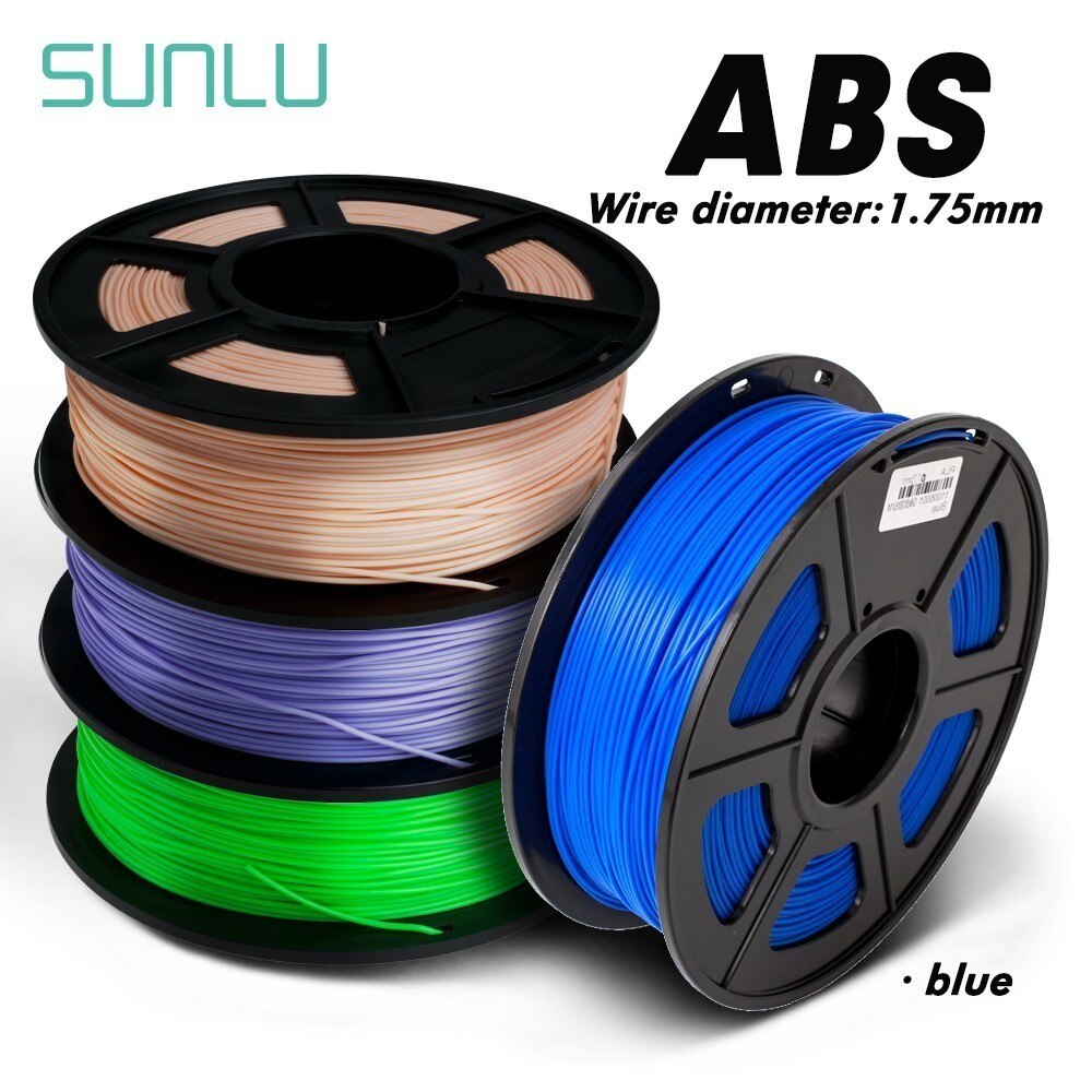 ABS Filament 1 75mm 1 kg 3D Printing Materials 1KG/2.2LBS 3D Plastic Printing Filament with Excellent impact strength