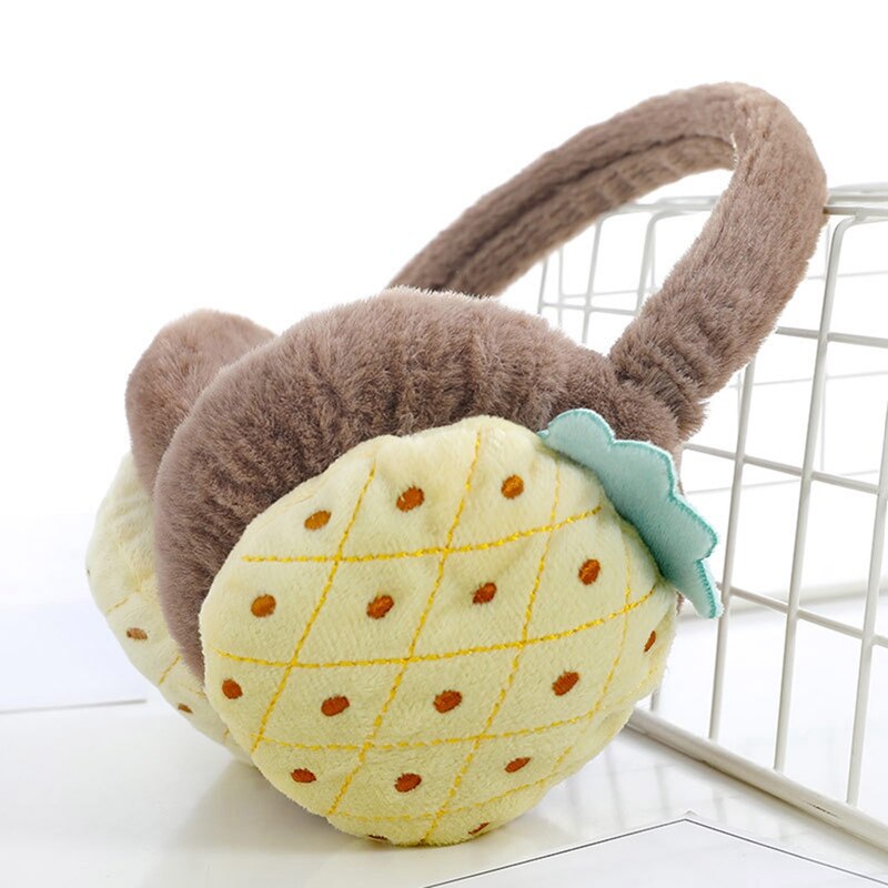 Earmuffs Ladies Cofortable Cute Fruit Earmuff Kawaii Fashionable Wool-like Warm Autumn Winter Earmuffs For Kids: CE