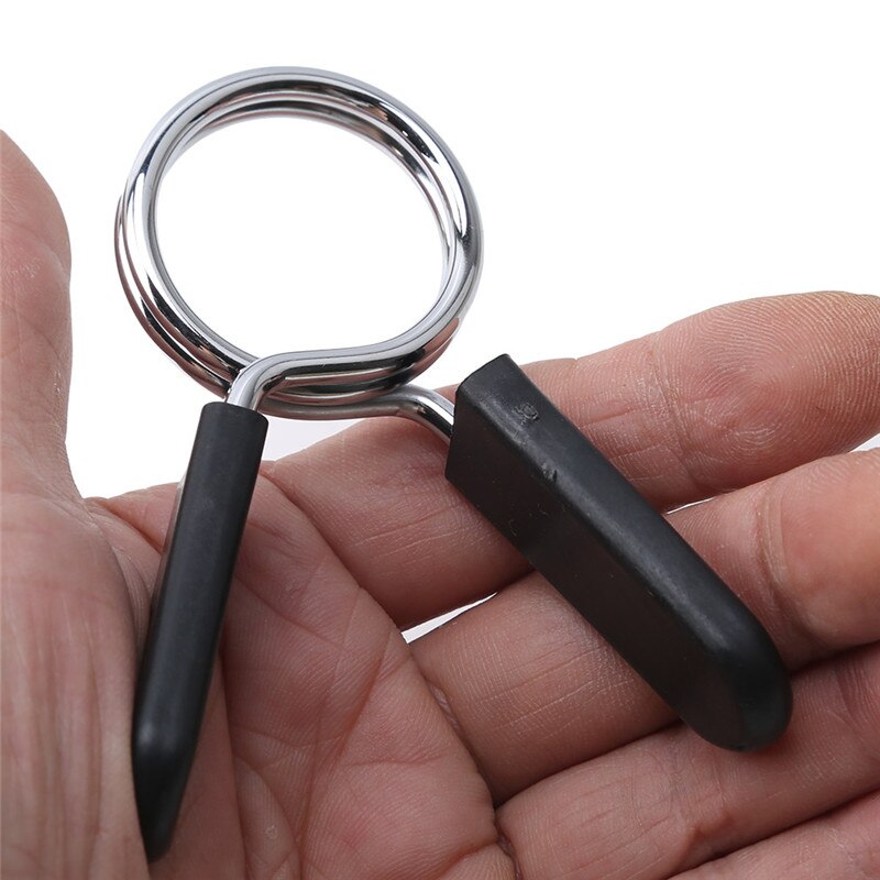 1 Set 25/28/30 Mm Barbell Clamp Spring Collar Clips Gym Weight Dumbbell Lock Standard Lifting Kit Barbell Lock