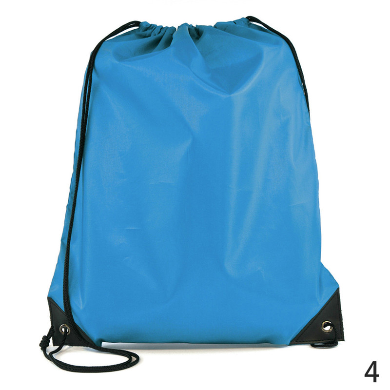 freundlicher Tragbare Wasserdichte Sport Tasche Verdicken Kordelzug Gürtel Reiten Rucksäcke Fitnessstudio Kordel Schuhe Taschen tanzen Ballett PE Rucksack: Himmel Blau