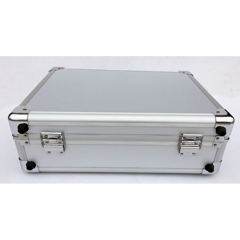 Aluminum Tool case suitcase toolbox password box File box Impact resistant safety case equipment Instrument remote control box
