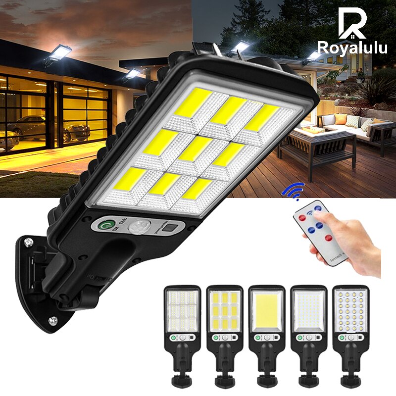 Led Zonne-straat Licht Outdoor 3 Modes Met Motion Sensor Waterdichte Wandlamp Voor Tuin Yard Patio Dek Garage Veranda verlichting