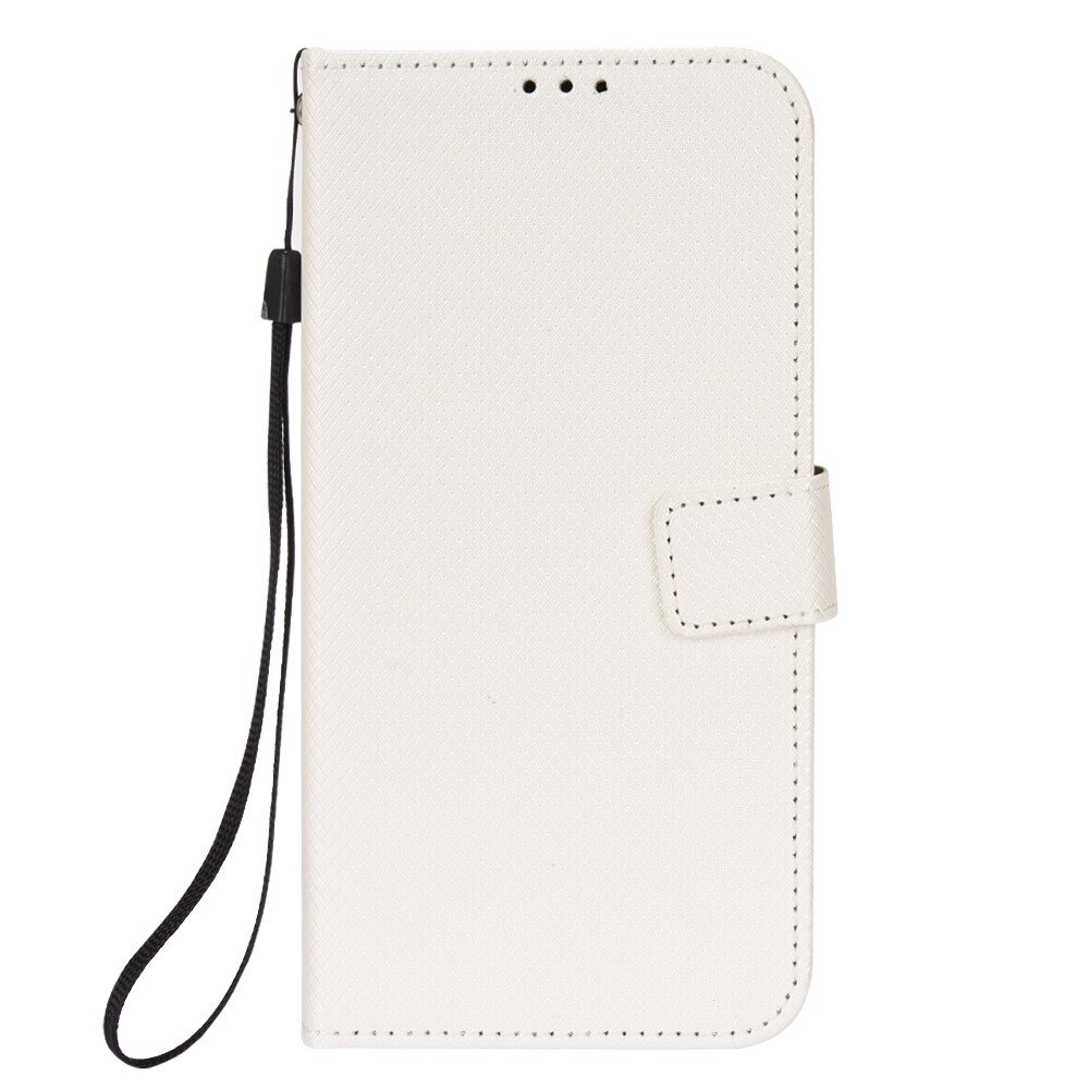 Voor Doogee S59 Luxe Flip Diamond Patroon Skin Pu Leather Wallet Stand Case Voor Doogee S59 Pro S 59 Telefoon tas: Doogee S59 Pro / white