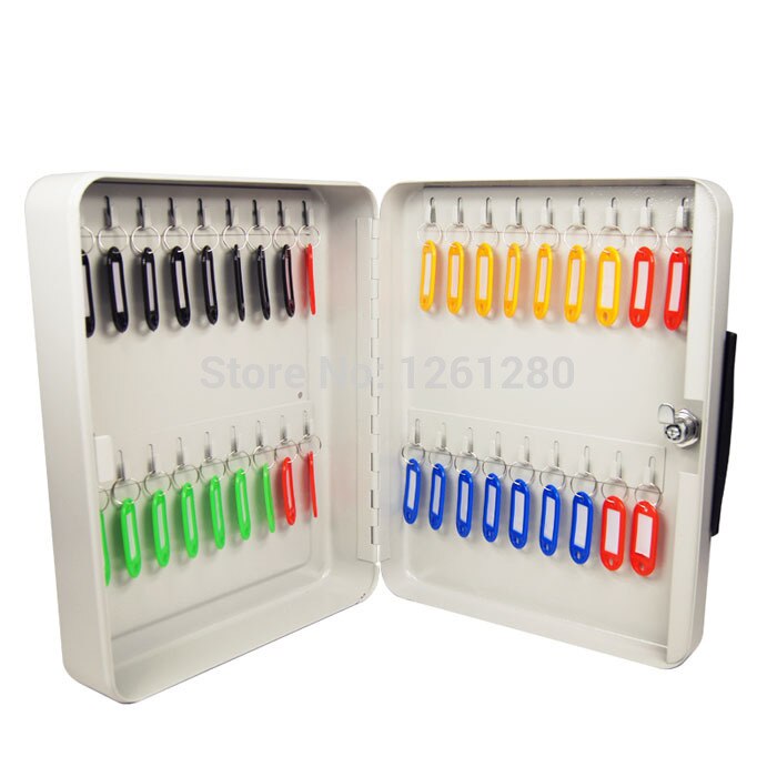 metal key box tool case Storage Bins key management box key cabinet with 36 key card Office Hotel facility Property storage item