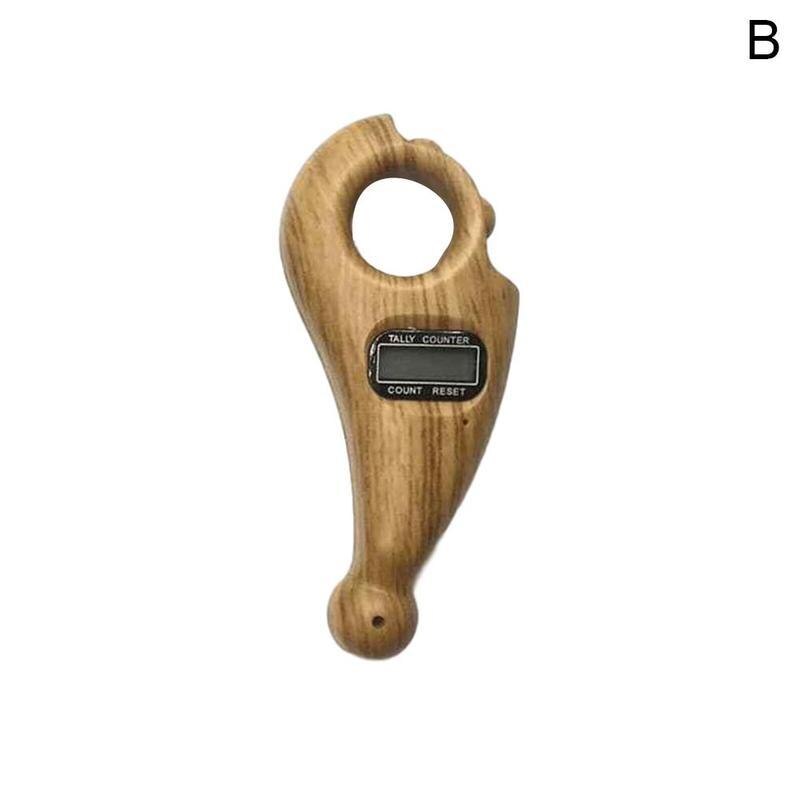 Mini Handheld Digital Display Buddha Beads Counter Portable For Buddhist Scroll Relaxation Battery Powered Decompression Toy: B
