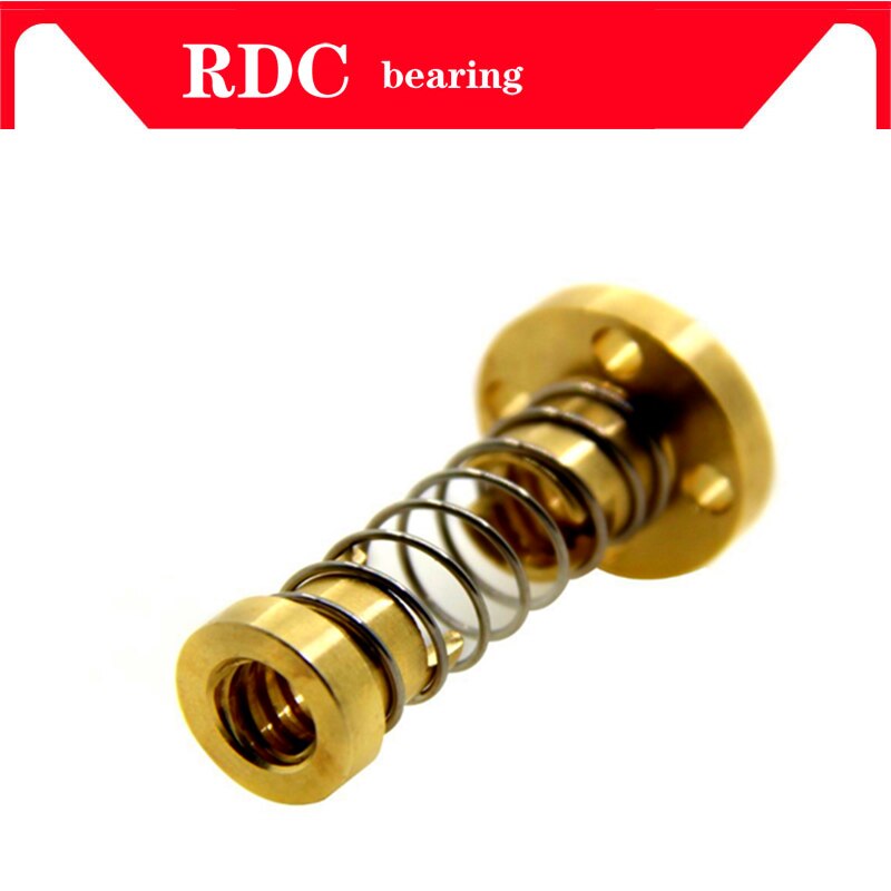 T8 anti backlash spring loaded nut elimination gap nut for 8mm acme threaded rod lead screws DIY CNC 3D printer parts