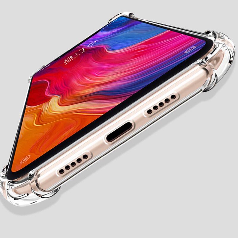 Luxury Silicone Soft Case Para Xiaomi Mi A1 A2 A3 Transparente Clear Case Para Mi 9 9T 8 Se lite Caso À Prova de Choque Para Max 2 6 3 Pro