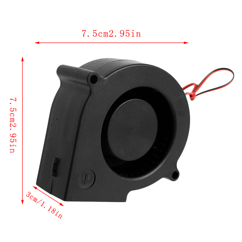 75mmx30mm Fan 7530 12V 0.24A for DC Brushless Computer Cooling Fan 2700RPM USB 2 Pin Sleeve Bearing PC Computer for Case