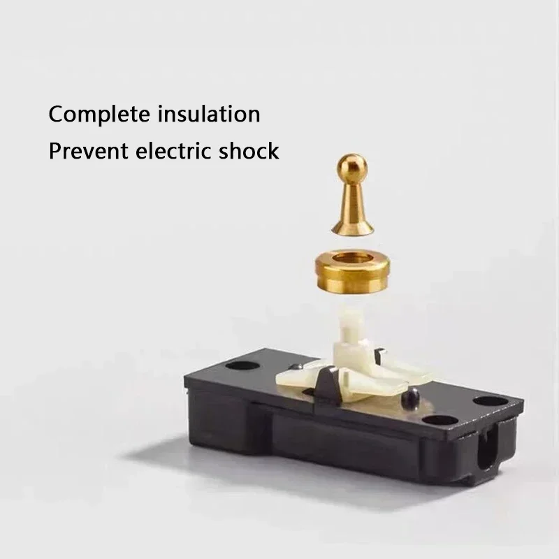 86 Type Retro White Wall Lamp Brass Lever Toggle Switch 1-4 Gang 2Way stainless steel EU FR UK Universal wall socket AC110-250V
