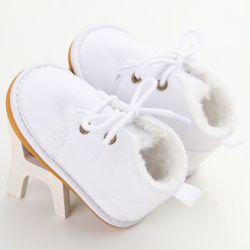 Baby Meisjes Jongens Unisex Pasgeboren Peuter Baby Zachte Schoenen Leopard Herfst Winter Warm Bont Laarzen 0-18M Sneeuw laarzen Baby Schoenen