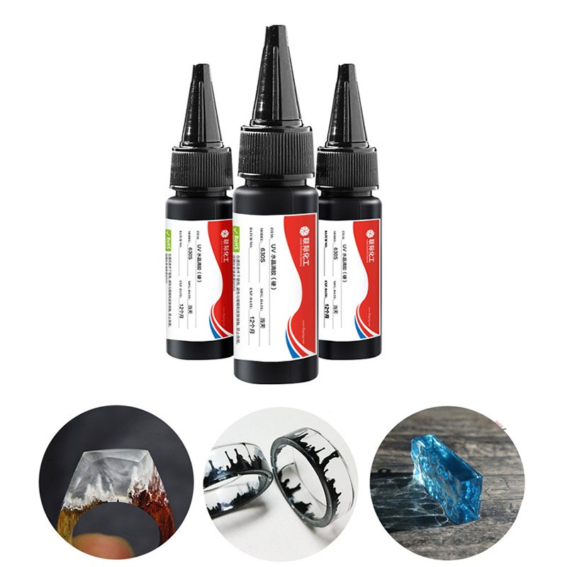 UV Resin Glue Ultraviolet Cure Gel Fast Curing Hard DIY for Jewelry Making Crafts BM88