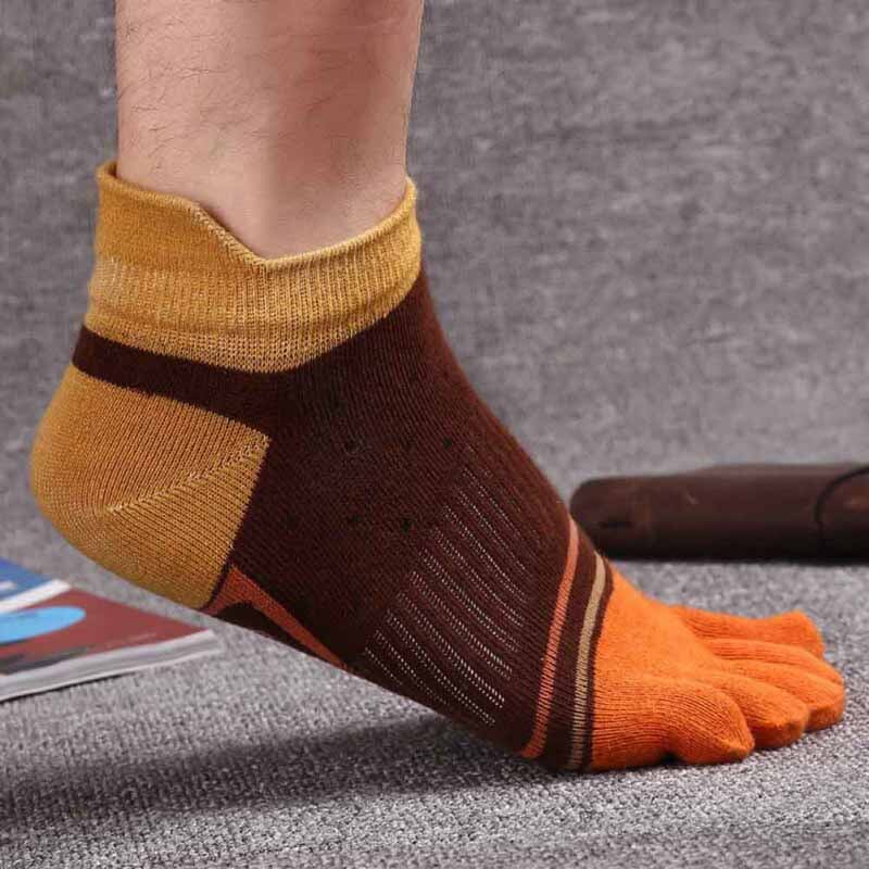 1 pair Finger-separated Toe Socks Outdoor Resistant Cotton Polyester Spandex Ankle Hosiery Sports Fitness running socks: C