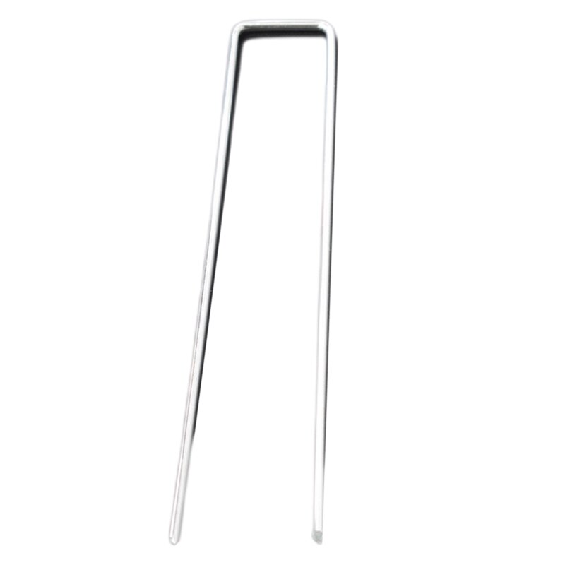 Tuin Peg U-vorm Grond Nail Sod Pin Stake Turf Nietjes Voor Kunstgras Tuinieren Nail Подставка Для Цветов plant Stand: 5mm / 20cm