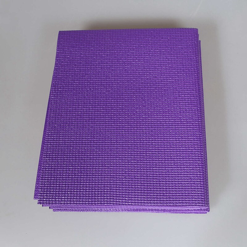 PVC Foldable Yoga Mat Exercise Pad Thick Non-Slip Folding Gym Fitness Mat Pilates Supplies Floor Play Mat