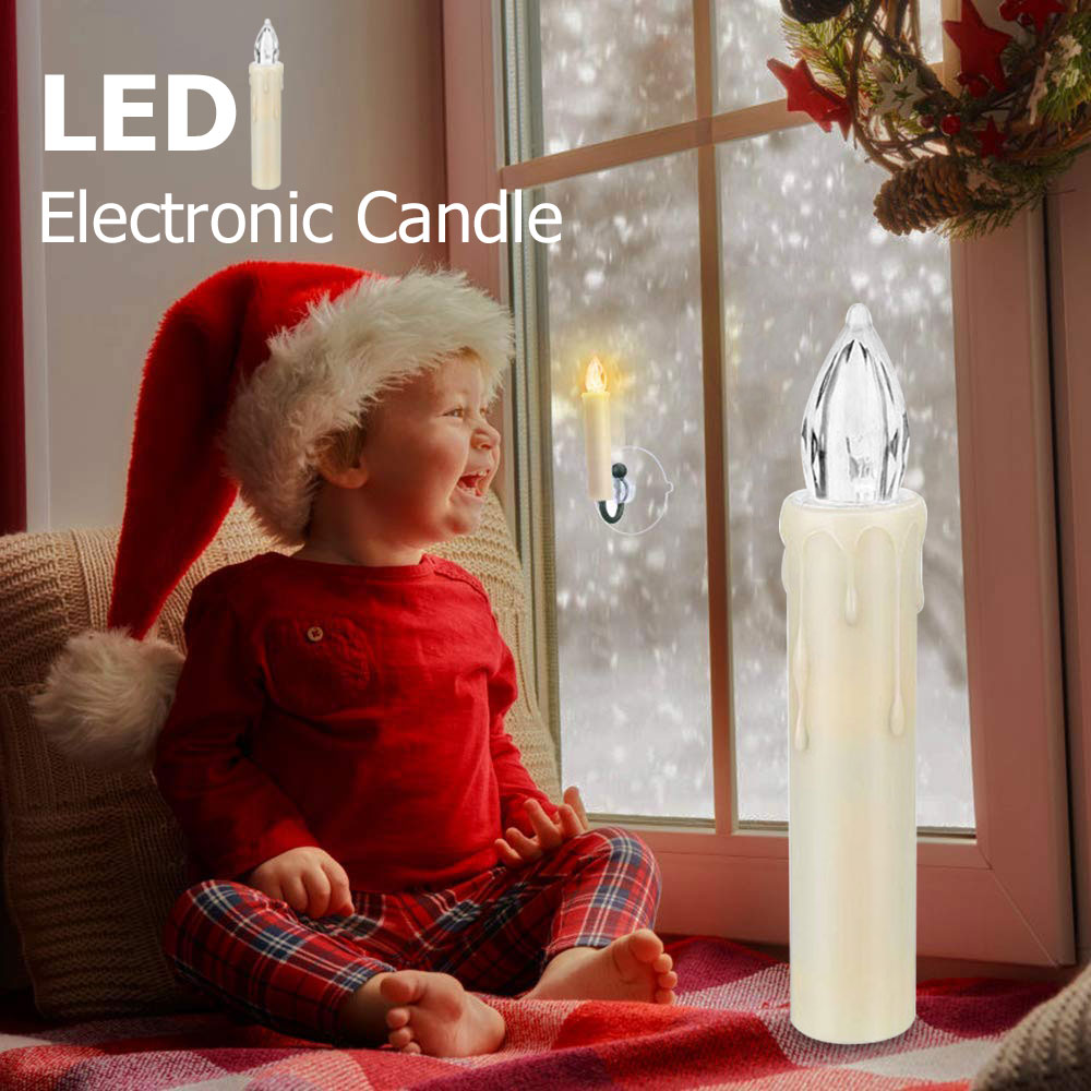 Christmas candle Party Supplies Wedding Candles LED light Flicker Safe Flames Candle Wedding Candels Safety Home Decoration