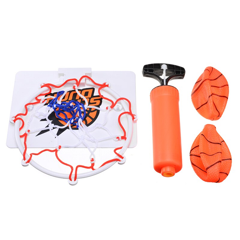 Home Indoor Mini Portable Basketball Hoop Suction Cup Basket Ball Board Stand + Ball +Air Pump Wall Mounted For Children Adults