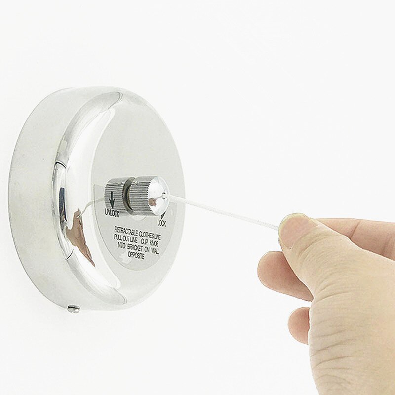 304 stainless steel wall hanging invisible clothesline,Hotel bathroom telescopic invisible drying rack,bathroom Round nylon rope