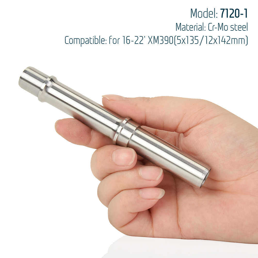 KOOZER Cr-Mo steel Axle MTB Road Bicycle Hub Part 5x135 QR 12x142 THRU 12x148 Boost Repair Shaft Ø12 Bike Maintenance Parts axis: WHITE