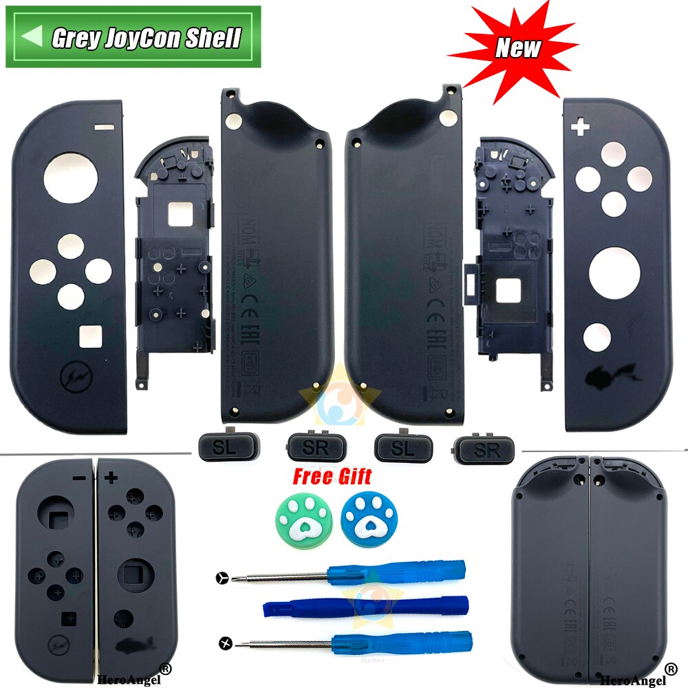 Per Controller NS JoyCon custodia di ricambio fai-da-te custodia destra sinistra Con pulsante SR SL per Joy Con Shell per nintendo Switch