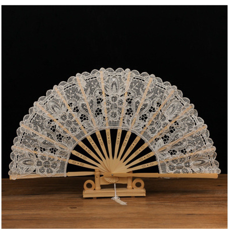 50/60cm Holzgriff Spitze Handwerk Regenschirm Promi schwarz Spitze Regenschirm Sonnenschirm Hochzeit Fotografie Braut Regenschirm Dekor: Freier Raum
